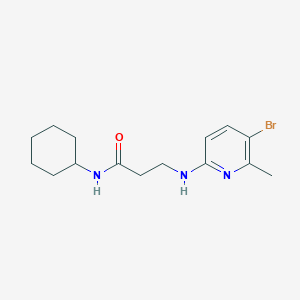 3-[(5-bromo-6-methylpyridin-2-yl)amino]-N-cyclohexylpropanamide