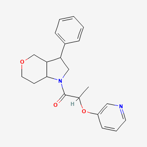 1-(3-phenyl-3,3a,4,6,7,7a-hexahydro-2H-pyrano[4,3-b]pyrrol-1-yl)-2-pyridin-3-yloxypropan-1-one