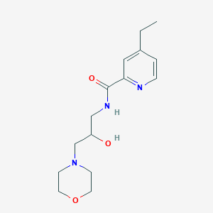 4-ethyl-N-(2-hydroxy-3-morpholin-4-ylpropyl)pyridine-2-carboxamide