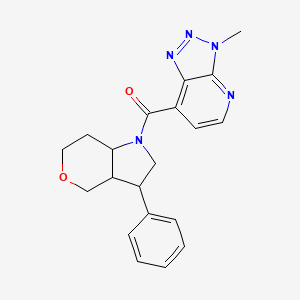 (3-methyltriazolo[4,5-b]pyridin-7-yl)-(3-phenyl-3,3a,4,6,7,7a-hexahydro-2H-pyrano[4,3-b]pyrrol-1-yl)methanone