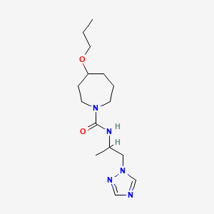 4-propoxy-N-[1-(1,2,4-triazol-1-yl)propan-2-yl]azepane-1-carboxamide