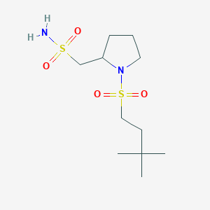 [1-(3,3-Dimethylbutylsulfonyl)pyrrolidin-2-yl]methanesulfonamide