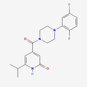 4-[4-(2,5-difluorophenyl)piperazine-1-carbonyl]-6-propan-2-yl-1H-pyridin-2-one