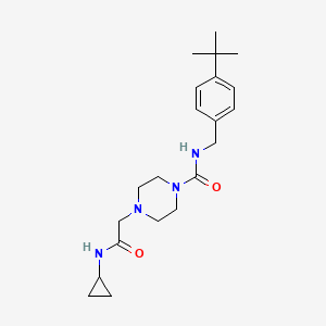 N-[(4-tert-butylphenyl)methyl]-4-[2-(cyclopropylamino)-2-oxoethyl]piperazine-1-carboxamide