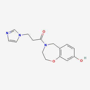 1-(8-hydroxy-3,5-dihydro-2H-1,4-benzoxazepin-4-yl)-3-imidazol-1-ylpropan-1-one