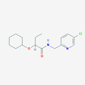 N-[(5-chloropyridin-2-yl)methyl]-2-cyclohexyloxybutanamide