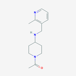 1-[4-[(2-Methylpyridin-3-yl)methylamino]piperidin-1-yl]ethanone