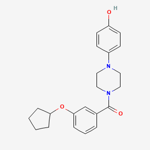 (3-Cyclopentyloxyphenyl)-[4-(4-hydroxyphenyl)piperazin-1-yl]methanone