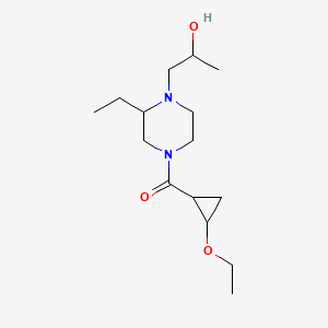 (2-Ethoxycyclopropyl)-[3-ethyl-4-(2-hydroxypropyl)piperazin-1-yl]methanone