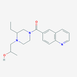 [3-Ethyl-4-(2-hydroxypropyl)piperazin-1-yl]-quinolin-6-ylmethanone