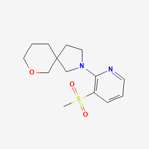 2-(3-Methylsulfonylpyridin-2-yl)-7-oxa-2-azaspiro[4.5]decane