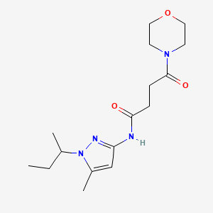 N-(1-butan-2-yl-5-methylpyrazol-3-yl)-4-morpholin-4-yl-4-oxobutanamide