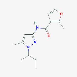 molecular formula C14H19N3O2 B6964402 N-(1-butan-2-yl-5-methylpyrazol-3-yl)-2-methylfuran-3-carboxamide 