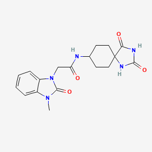 N-(2,4-dioxo-1,3-diazaspiro[4.5]decan-8-yl)-2-(3-methyl-2-oxobenzimidazol-1-yl)acetamide