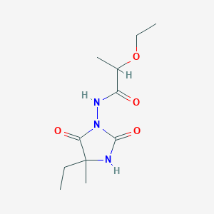 2-ethoxy-N-(4-ethyl-4-methyl-2,5-dioxoimidazolidin-1-yl)propanamide