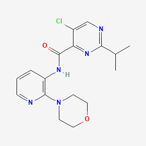 5-chloro-N-(2-morpholin-4-ylpyridin-3-yl)-2-propan-2-ylpyrimidine-4-carboxamide