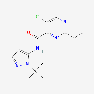 N-(2-tert-butylpyrazol-3-yl)-5-chloro-2-propan-2-ylpyrimidine-4-carboxamide