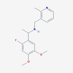 1-(2-fluoro-4,5-dimethoxyphenyl)-N-[(2-methylpyridin-3-yl)methyl]ethanamine