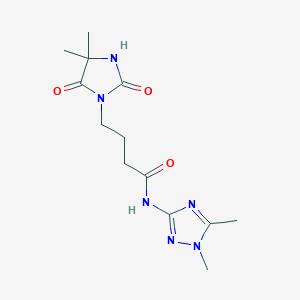 4-(4,4-dimethyl-2,5-dioxoimidazolidin-1-yl)-N-(1,5-dimethyl-1,2,4-triazol-3-yl)butanamide