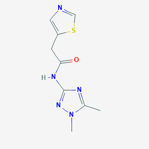 N-(1,5-dimethyl-1,2,4-triazol-3-yl)-2-(1,3-thiazol-5-yl)acetamide