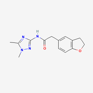 2-(2,3-dihydro-1-benzofuran-5-yl)-N-(1,5-dimethyl-1,2,4-triazol-3-yl)acetamide