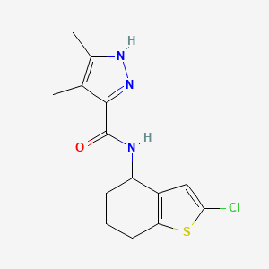 N-(2-chloro-4,5,6,7-tetrahydro-1-benzothiophen-4-yl)-4,5-dimethyl-1H-pyrazole-3-carboxamide