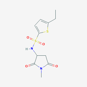 5-ethyl-N-(1-methyl-2,5-dioxopyrrolidin-3-yl)thiophene-2-sulfonamide