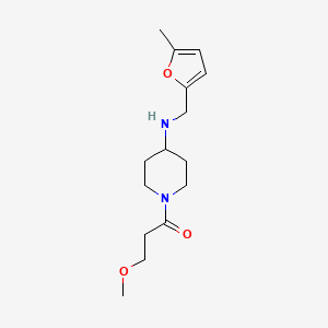 3-Methoxy-1-[4-[(5-methylfuran-2-yl)methylamino]piperidin-1-yl]propan-1-one