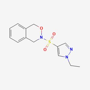 3-(1-Ethylpyrazol-4-yl)sulfonyl-1,4-dihydro-2,3-benzoxazine