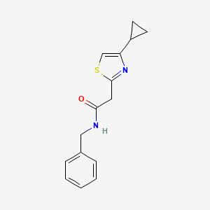 N-benzyl-2-(4-cyclopropyl-1,3-thiazol-2-yl)acetamide