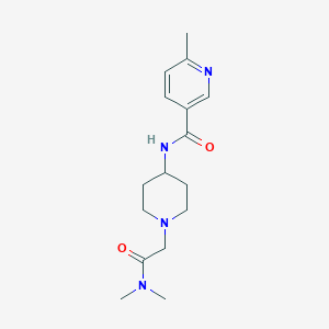 N-[1-[2-(dimethylamino)-2-oxoethyl]piperidin-4-yl]-6-methylpyridine-3-carboxamide