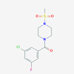 (3-Chloro-5-fluorophenyl)-(4-methylsulfonylpiperazin-1-yl)methanone