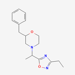 2-Benzyl-4-[1-(3-ethyl-1,2,4-oxadiazol-5-yl)ethyl]morpholine