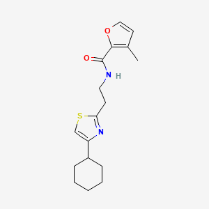 molecular formula C17H22N2O2S B6965088 N-[2-(4-cyclohexyl-1,3-thiazol-2-yl)ethyl]-3-methylfuran-2-carboxamide 