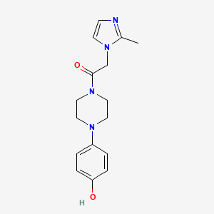 1-[4-(4-Hydroxyphenyl)piperazin-1-yl]-2-(2-methylimidazol-1-yl)ethanone