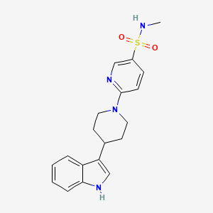 6-[4-(1H-indol-3-yl)piperidin-1-yl]-N-methylpyridine-3-sulfonamide