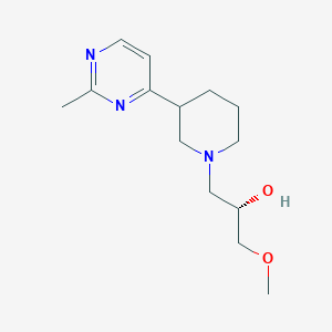 molecular formula C14H23N3O2 B6965133 (2S)-1-methoxy-3-[3-(2-methylpyrimidin-4-yl)piperidin-1-yl]propan-2-ol 