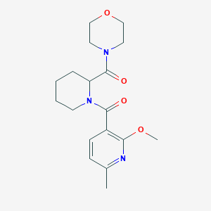 [1-(2-Methoxy-6-methylpyridine-3-carbonyl)piperidin-2-yl]-morpholin-4-ylmethanone