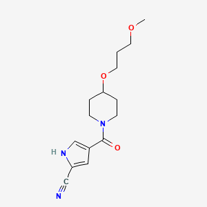 4-[4-(3-methoxypropoxy)piperidine-1-carbonyl]-1H-pyrrole-2-carbonitrile