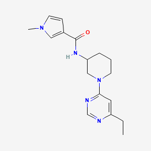 N-[1-(6-ethylpyrimidin-4-yl)piperidin-3-yl]-1-methylpyrrole-3-carboxamide