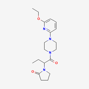 1-[1-[4-(6-Ethoxypyridin-2-yl)piperazin-1-yl]-1-oxobutan-2-yl]pyrrolidin-2-one