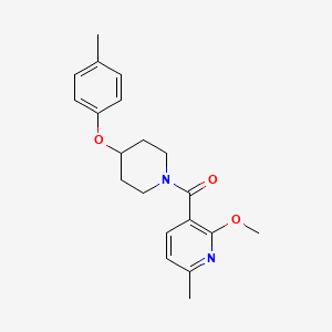 molecular formula C20H24N2O3 B6965194 (2-Methoxy-6-methylpyridin-3-yl)-[4-(4-methylphenoxy)piperidin-1-yl]methanone 