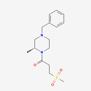 1-[(2R)-4-benzyl-2-methylpiperazin-1-yl]-3-methylsulfonylpropan-1-one