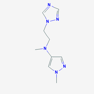 N,1-dimethyl-N-[2-(1,2,4-triazol-1-yl)ethyl]pyrazol-4-amine