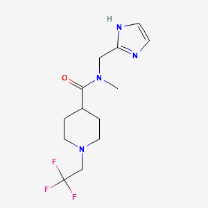 N-(1H-imidazol-2-ylmethyl)-N-methyl-1-(2,2,2-trifluoroethyl)piperidine-4-carboxamide