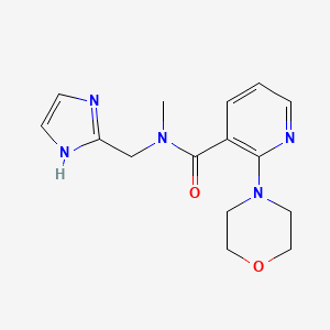 N-(1H-imidazol-2-ylmethyl)-N-methyl-2-morpholin-4-ylpyridine-3-carboxamide