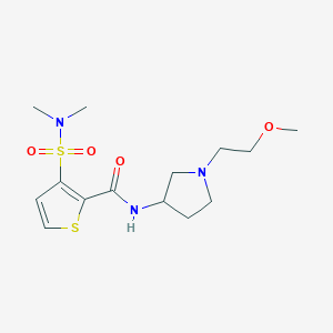 3-(dimethylsulfamoyl)-N-[1-(2-methoxyethyl)pyrrolidin-3-yl]thiophene-2-carboxamide