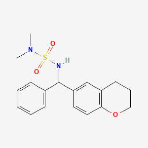 6-[(dimethylsulfamoylamino)-phenylmethyl]-3,4-dihydro-2H-chromene