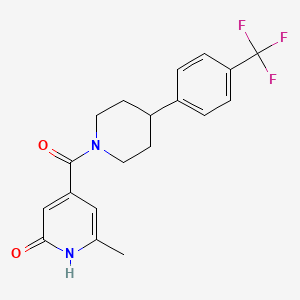 6-methyl-4-[4-[4-(trifluoromethyl)phenyl]piperidine-1-carbonyl]-1H-pyridin-2-one