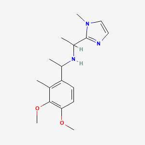 1-(3,4-dimethoxy-2-methylphenyl)-N-[1-(1-methylimidazol-2-yl)ethyl]ethanamine